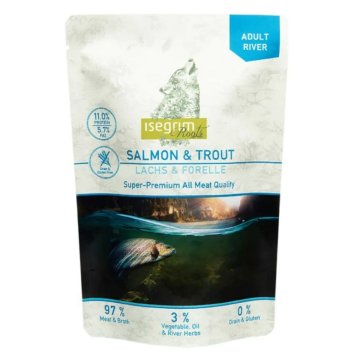 Mokré jedlo Isegrim Adult Salmon Ryby 410 g