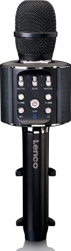 Lenco BMC-090BK Bluetooth karaoke mikrofón s reproduktorom a čiernym podsvietením