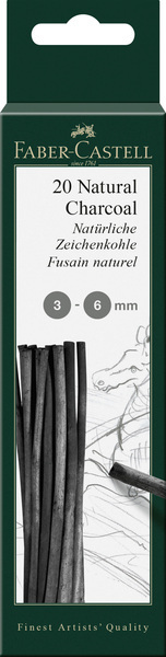 Faber Castell FC-129198 Charcoal Pitt Monochrome 3-6 Mm