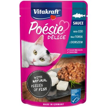 Krmivo pre mačky Vitakraft Poesie Delice Ryby 85 g