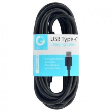 GrabNGo Gng Nabíjací/dátový kábel USB-C 2m čierny