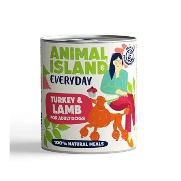 Mokré jedlo ANIMAL ISLAND Everyday Turkey Páv 800 g