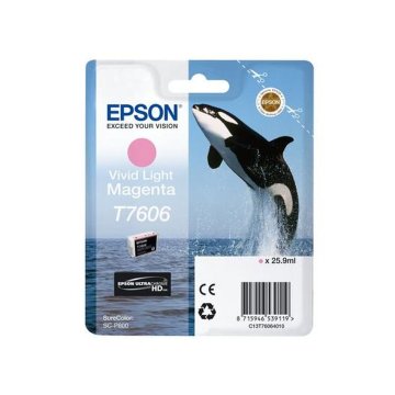 Originálne atramentové náplne Epson C13T76064N10 Purpurová Svetlo purpurová