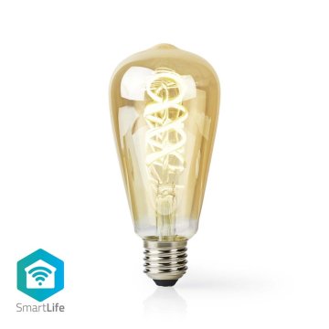 Nedis WIFILRT10ST64 Smartlife LED žiarovka Wi-Fi E27 360 Lm 4,9 W teplá až studená biela 1800 – 6500