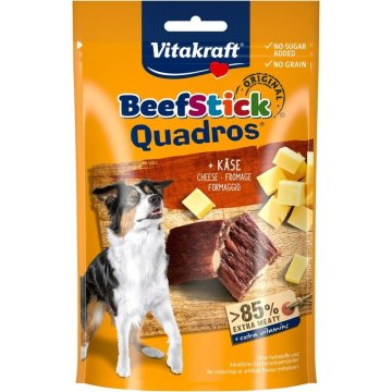 Maškrty pre psov Vitakraft Beef Stick Quadros Cheese Prasa 70 g