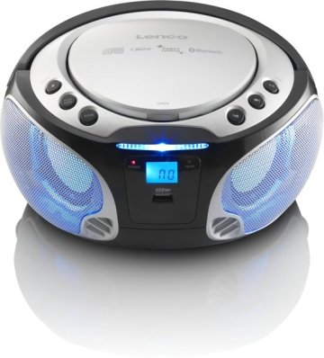 Prenosné rádio/CD prehrávač Lenco SCD-550 strieborné