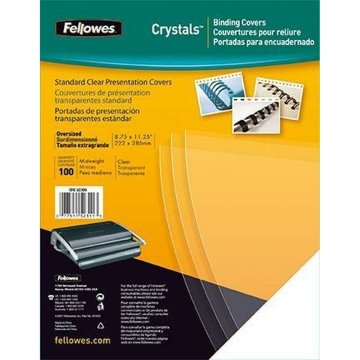 Obaly na viazanie Fellowes Crystals Transparentná A4 PVC (100 kusov)