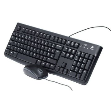 Klávesnica Logitech LGT-MK120-US Čierna Holandsky QWERTY