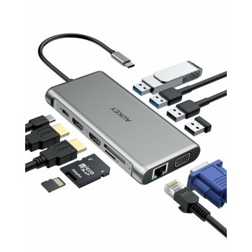 USB rozbočovač Aukey CB-C78 Čierna