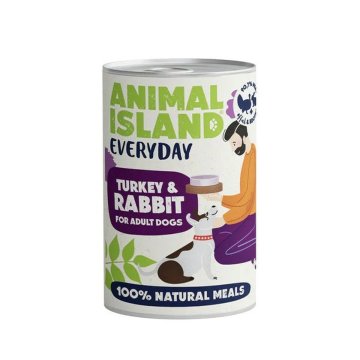 Mokré jedlo ANIMAL ISLAND Everyday Turkey Páv 400 g