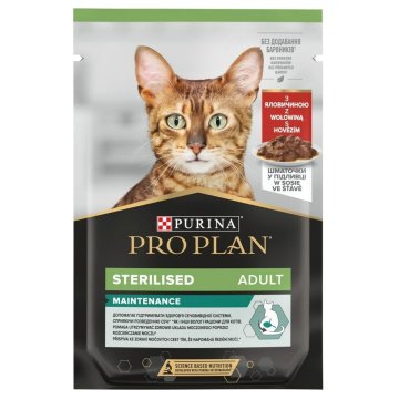 Krmivo pre mačky Purina Pro Plan Cat Sterilised Teľacie mäso 85 g