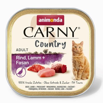 Krmivo pre mačky Animonda Carny Country Beef Cordero + Faisan 100 g