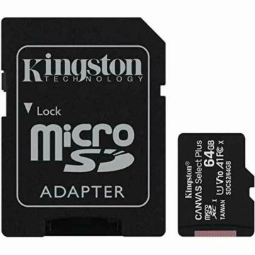 Pamäťová karta Micro SD s adaptérom Kingston Canvas Select Plus 64 GB