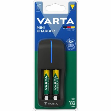 Nabíjačka + Dobíjacie Batérie Varta Mini Charger 800 mAh