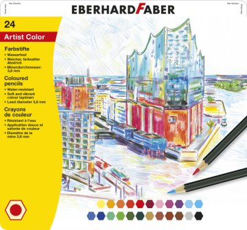 Eberhard Faber EF-516124 Kovové puzdro na farebné ceruzky A 24 kusov