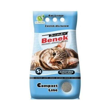 Piesok pre mačky Super Benek Compact Natural 5 L