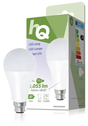 HQ LB22A67001 A67 B22 12W (75W) LED žiarovka