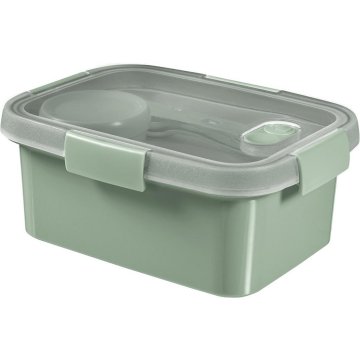 Curver Smart To Go Eco Lunchbox 1,2 l + súprava príborov + šálka na omáčky