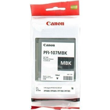 Originálne atramentové náplne Canon PFI-107MBK Biela Matná čierna