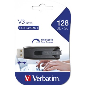 USB flash disk Verbatim 49189 Čierna Sivá Viacfarebná 128 GB