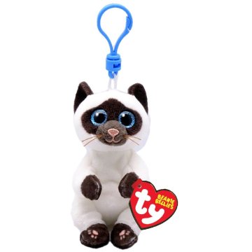 TY Beanie Baby Bellies Clip plyšová hračka Cat Miso 10 cm