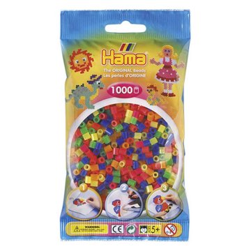 Hama nažehľovacie korálky Neon Color Mix 1000 kusov