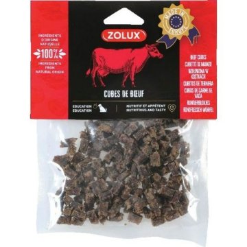 Maškrty pre psov Zolux Beef cubes Hovädzie mäso 150 g