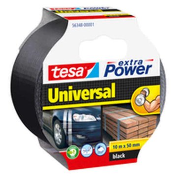 Látková páska TESA extra Power Universal 10 m x 50 mm Čierna (10 m x 5 cm)