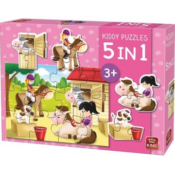 Kolekcia King Kiddy Puzzle 5v1