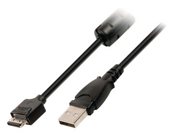 Dátový kábel fotoaparátu Valueline VLCP60806B20 USB 2.0 A samec – 12p konektor Canon samec 2,00 M či