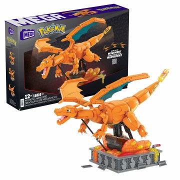 Stavbárska súprava Pokémon Mega Construx - Motion Charizard 1664 Kusy