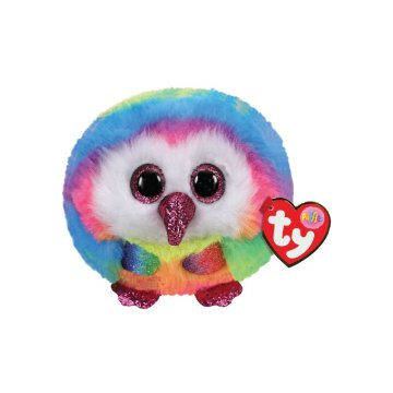 TY Puffies Cuddly Toy Owl Owen 8 cm