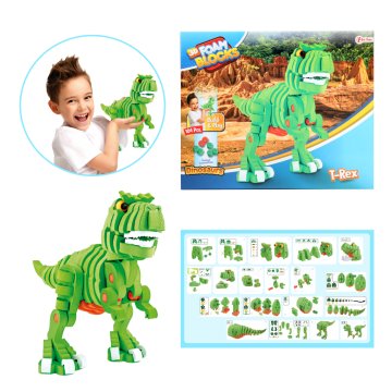 Toi-Toys Craft Puzzle Dinosaurus 25,8 cm Zelená 104-dielna