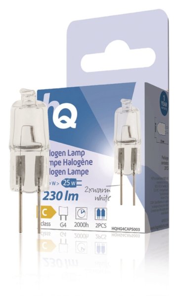 HQ Hqhg4 caps003 Halogénová lampa Capsule G4 16 W 230 Lm 2 800 K