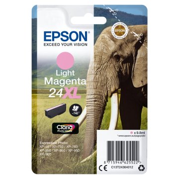 Originálne atramentové náplne Epson C13T24364012 Svetlo purpurová