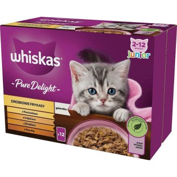 Krmivo pre mačky Whiskas Kurča Páv Kačica Vtáky 12 x 85 g