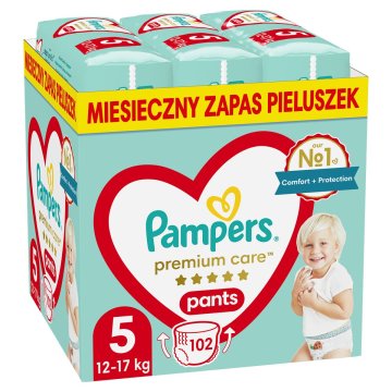 Jednorázové plienky Pampers Premium 12-17 kg 5 (102 kusov)