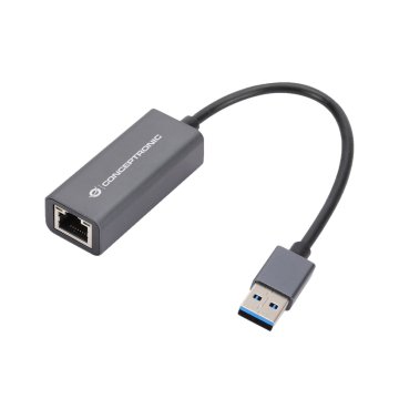 Sieťový adaptér Conceptronic CONCEPTRONIC ADAPTADOR USB 3.0 A GIGABIT ETHERNET RJ45 COMPATIBLE NINTE