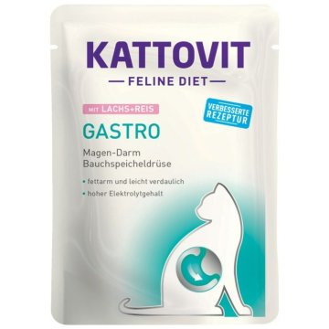 Krmivo pre mačky Kattovit Gastro Salmon with rice Ryby 85 g