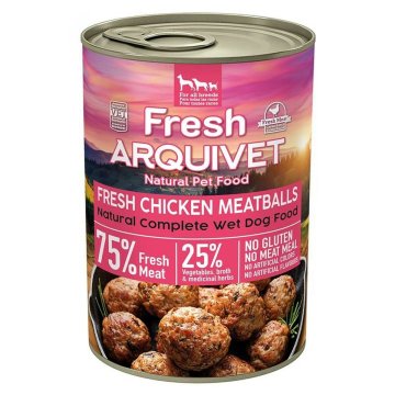 Mokré jedlo Arquivet Fresh Chicken Meatballs Kurča 400 g