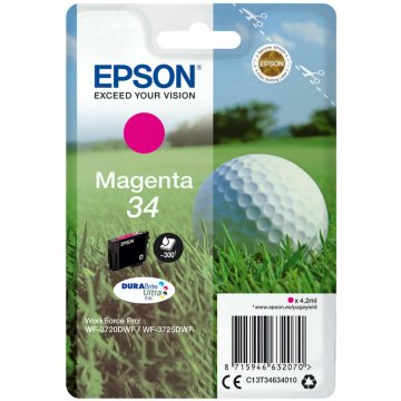 Originálne atramentové náplne Epson C13T34634010 Purpurová