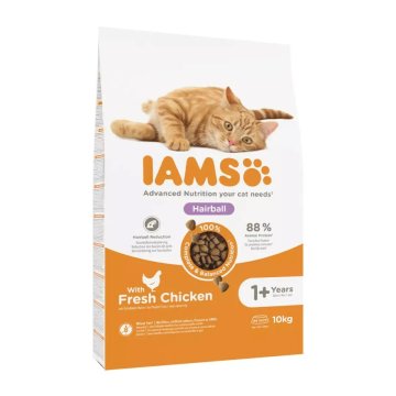 Krmivo pre mačky IAMS Advanced Nutrition Hairball Control Kurča 10 kg