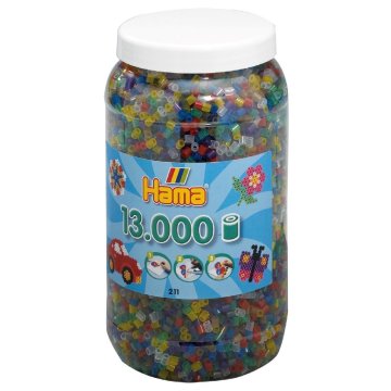 Nažehľovacie korálky Hama Transparent 13000 kusov