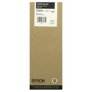 Originálne atramentové náplne Epson Cartucho T606100 negro foto Čierna