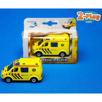 Diecast Pull Back Ambulance 8 cm