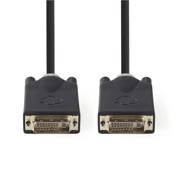 Nedis CCBP32000AT20 Dvi kábel Dvi-d 24+1-pin Samec - Dvi-d 24+1-pin Samec 2,0 M Antracit