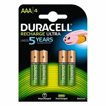 Dobíjacie Batérie DURACELL StayCharged AAA (4pcs) HR03 AAA 1,2 V AAA