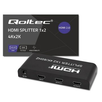 HDMI Switch Qoltec 51797 Čierna