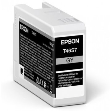 Originálne atramentové náplne Epson C13T46S700 25 ml Čierna Sivá