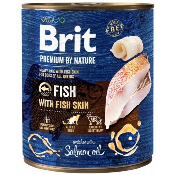 Mokré jedlo Brit Premium by nature Ryby 800 g